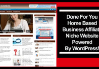 home based business affiliate niche website