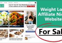 Weight Loss Affiliate Niche Website For Sale – Weight Loss Guide 101