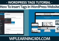 How To Insert Tags In WordPress Website (Step By Step Tutorial)