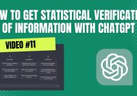 How To Get Statistical Verification Of Information With ChatGPT