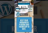 Keep Your WordPress Plugins And Themes Up To Date - WordPress Tips For Beginners