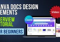 Canva Docs Design Elements Overview Tutorial for Beginners