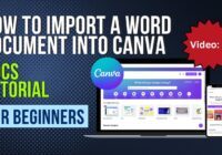 How To Import A Word Document Into Canva Docs For Beginners