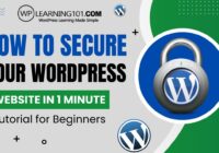 How To Secure Your WordPress Website In 1 Minute (WordPress Website Security)