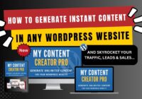 How To Generate Instant Content In Any WordPress Website
