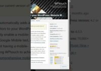 Best plugin for mobile optimization in wordpress #shorts #wordpress