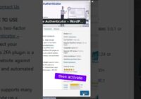 Setting up two factor authentication in wordpress #wordpress #shorts