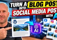 How to Turn a WordPress Blog Post Into Social Media Posts With AI